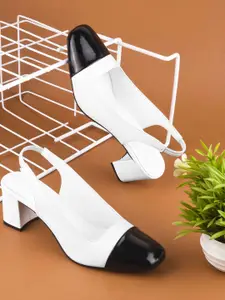 Froh Feet Women Solid Block Heels Pumps