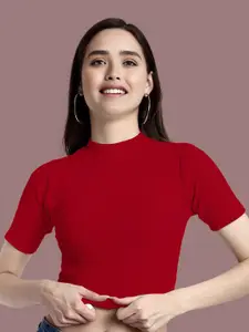 Dream Beauty Fashion Women Red Crop Top