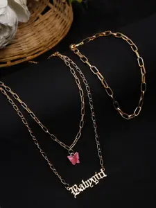 YouBella Gold-Plated Layered Necklace