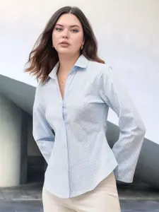 CORSICA Women Slim Fit Opaque Striped Party Shirt