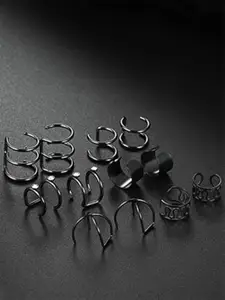 YouBella Set Of 6 Circular Shaped Earcuff Earrings
