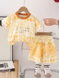 INCLUD Boys Abstract Printed T-shirt with Shorts