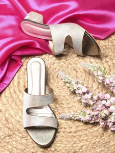 Froh Feet Froh women Chic Open-Toe Block Heel Slip-On  Feet Ethnic Block Sandals