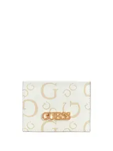 GUESS Women PEPPERIDGE Printed Two Fold Wallet