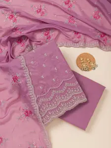 Koskii Raw Silk Unstitched Dress Material