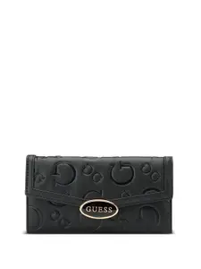 GUESS Women Textured Three Fold Wallet
