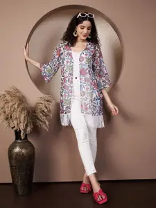 Fbella Women Printed Shrug