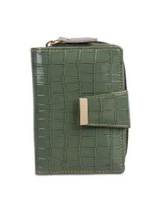 TnW Women Checked Two Fold Wallet