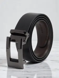 CRUSSET Men Textured PU Formal Belt