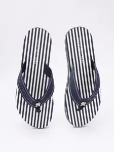 Tommy Hilfiger Women Striped Thong Flip-Flops