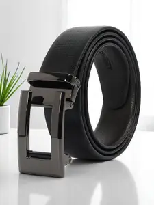 CRUSSET Men Textured PU Formal Belt