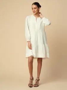 Chemistry Puff Sleeve A-Line Dress