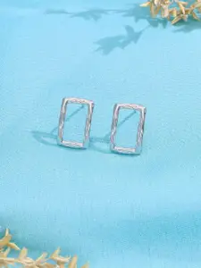 KAI JEWEL 92.5 Silver Rhodium-Plated Square Studs