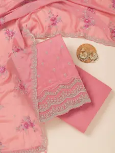 Koskii Raw Silk Unstitched Dress Material