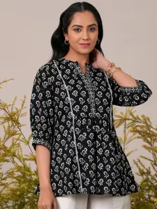 Libas Floral Printed Pleated Kurti