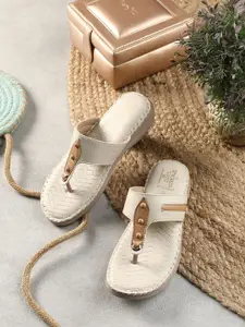 Liberty Women Textured Open Toe  Flats