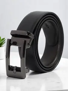 CRUSSET Men Textured PU Formal Belt