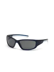 Timberland Men Acetate Full Rim Wrap Sunglasses