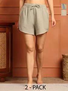 TAG 7 Women 2 Printed Lounge Shorts