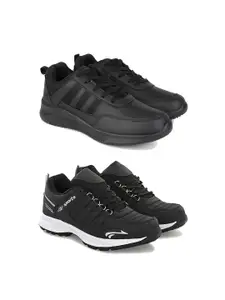 PENNEN Men Pack Of 2 Running Non-Marking Shoes