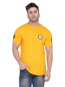 BEYOU FASHION Round Neck Short Sleeves Regular Fit T-shirt