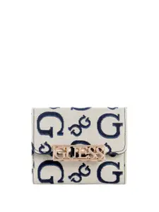 GUESS Women Woven Design Two Fold Wallet