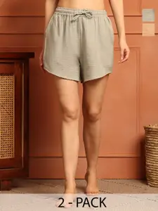 TAG 7 Women 2 Printed Lounge Shorts