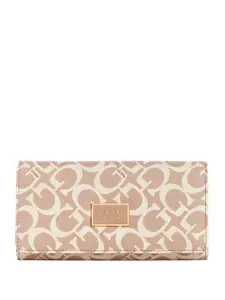 GUESS Women Brand Logo Printed Envelope Wallet