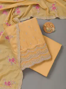 Koskii Raw Silk Unstitched Dress Material