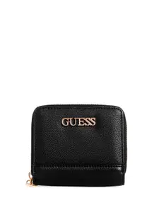 GUESS Women Textured Zip Around Wallet