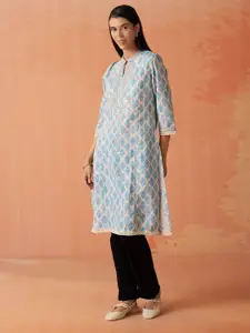 Lakshita Embroidered Schiffli Cotton Kurta