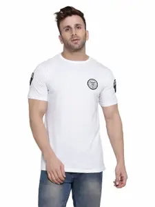 BEYOU FASHION Round Neck Short Sleeves Slim Fit T-shirt