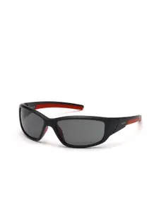 Timberland Men Acetate Full Rim Wrap Sunglasses