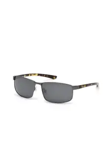 Timberland Men Metal Full Rim Rectangle Sunglasses