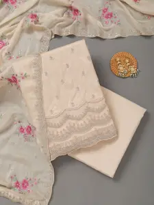 Koskii Raw Silk Unstitched Dress Material