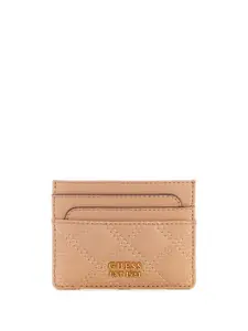 GUESS Women Textured Quilted Card Holder