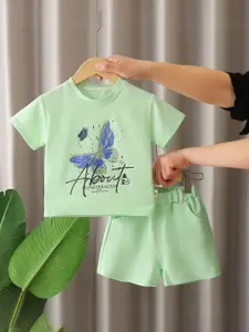 StyleCast x Revolte Girls Printed T-shirt with Shorts