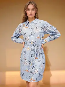 RARE Floral Print Fit & Flare Mini Dress