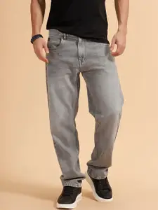 WROGN Men Relaxed Fit Mid-Rise Heavy Fade Cotton Jeans