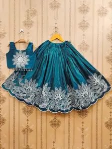 BAESD Girls Embroidered Thread Work Ready to Wear Lehenga Choli
