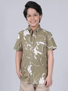 Cantabil Boys Original Floral Printed Casual Shirt