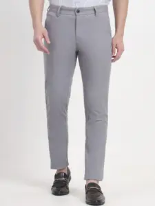 JADE BLUE Men Slim Fit Casual Trousers