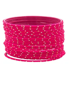 T4 JEWELS Set Of 24 Velvet Metal Bangles