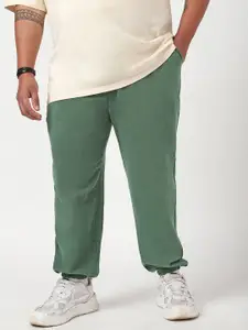 Bewakoof AIR 1.0 Men Pure Cotton Winter Moss Oversized Plus Size Acid Wash Joggers