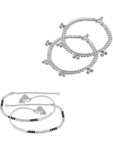 Heer Collection Women Set Of 2 Anklet