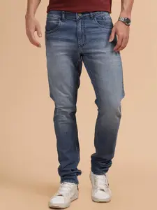 WROGN Men Comfort Slim Fit Mid-Rise Heavy Fade Jeans