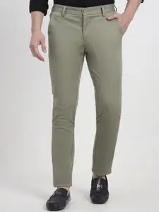 JADE BLUE Men Slim Fit Trousers