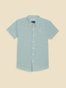 Allen Solly Junior Boys Gingham Checks Checked Casual Shirt