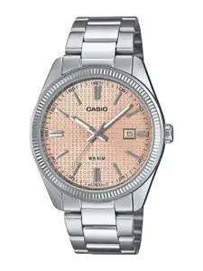 CASIO Men Dial & Stainless Steel Cuff Straps Analogue Watch A2395