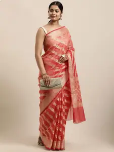 Geroo Jaipur Ethnic Motif Woven Design Zari Pure Silk Kota Saree